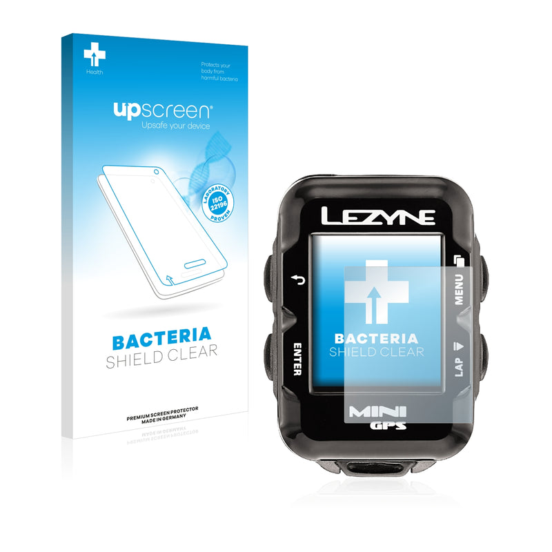 upscreen Bacteria Shield Clear Premium Antibacterial Screen Protector for Lezyne Mini GPS 2016