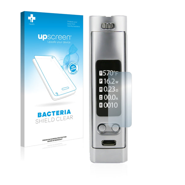 upscreen Bacteria Shield Clear Premium Antibacterial Screen Protector for Wismec Presa TC75W