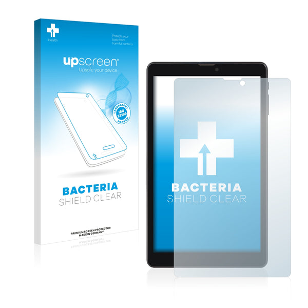 upscreen Bacteria Shield Clear Premium Antibacterial Screen Protector for Point Of View Mobii Tab I847