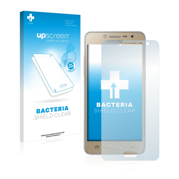 upscreen Bacteria Shield Clear Premium Antibacterial Screen Protector for Samsung Galaxy J2 Prime