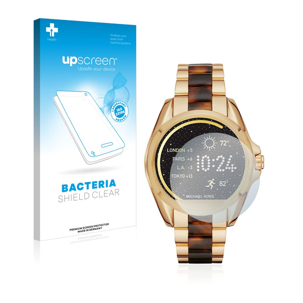 upscreen Bacteria Shield Clear Premium Antibacterial Screen Protector for Michael Kors Access Bradshaw
