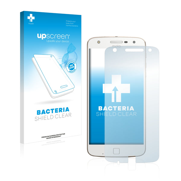 upscreen Bacteria Shield Clear Premium Antibacterial Screen Protector for Lenovo Moto Z Play