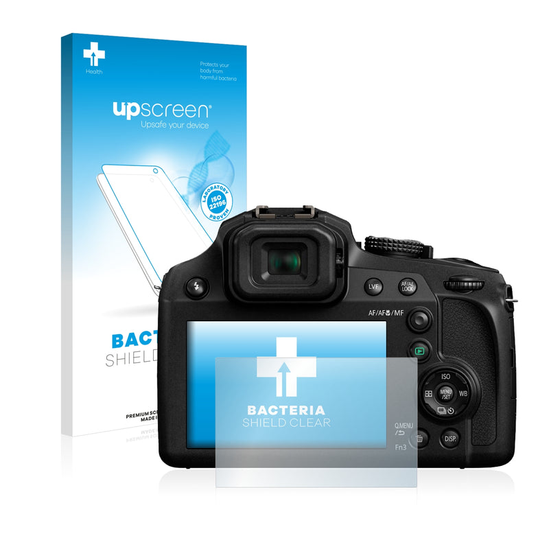 upscreen Bacteria Shield Clear Premium Antibacterial Screen Protector for Panasonic Lumix DC-FZ82