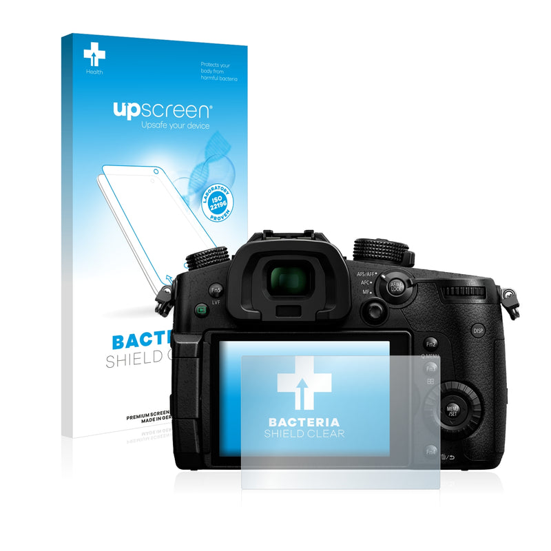 upscreen Bacteria Shield Clear Premium Antibacterial Screen Protector for Panasonic Lumix DC-GH5