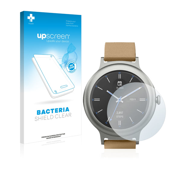 upscreen Bacteria Shield Clear Premium Antibacterial Screen Protector for LG Watch Style
