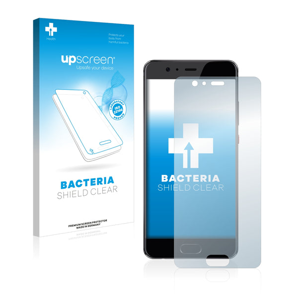 upscreen Bacteria Shield Clear Premium Antibacterial Screen Protector for Huawei P10 Plus