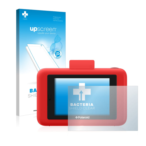 upscreen Bacteria Shield Clear Premium Antibacterial Screen Protector for Polaroid Snap Touch