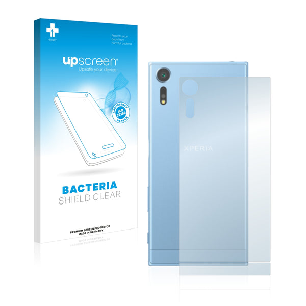 upscreen Bacteria Shield Clear Premium Antibacterial Screen Protector for Sony Xperia XZs (Back)