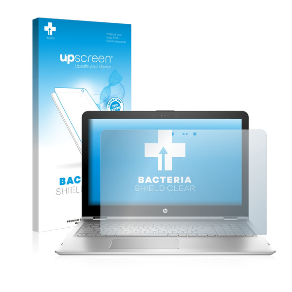 upscreen Bacteria Shield Clear Premium Antibacterial Screen Protector for HP Envy x360 15-aq104ng