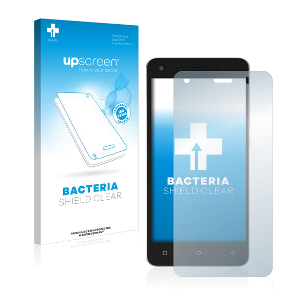 upscreen Bacteria Shield Clear Premium Antibacterial Screen Protector for Archos 50b Cobalt Lite