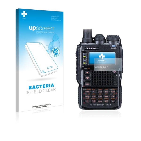 upscreen Bacteria Shield Clear Premium Antibacterial Screen Protector for Yaesu VX-8DE