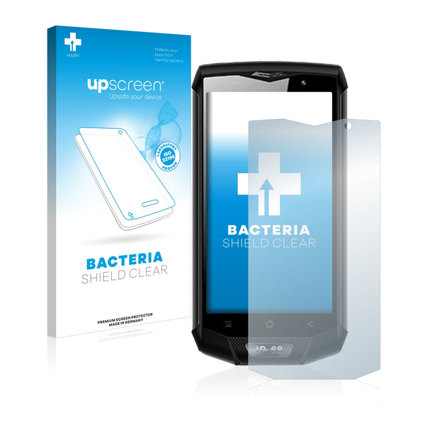 upscreen Bacteria Shield Clear Premium Antibacterial Screen Protector for Blackview BV8000 Pro
