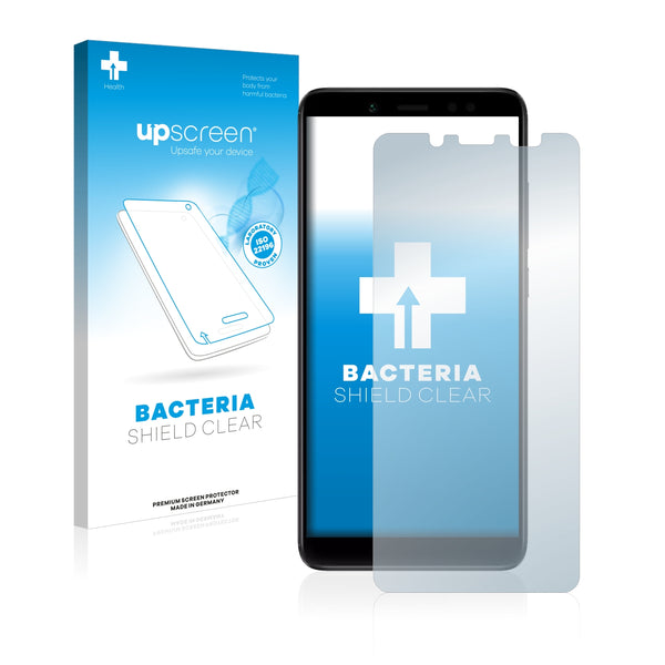 upscreen Bacteria Shield Clear Premium Antibacterial Screen Protector for Xiaomi Redmi Note 5 Pro