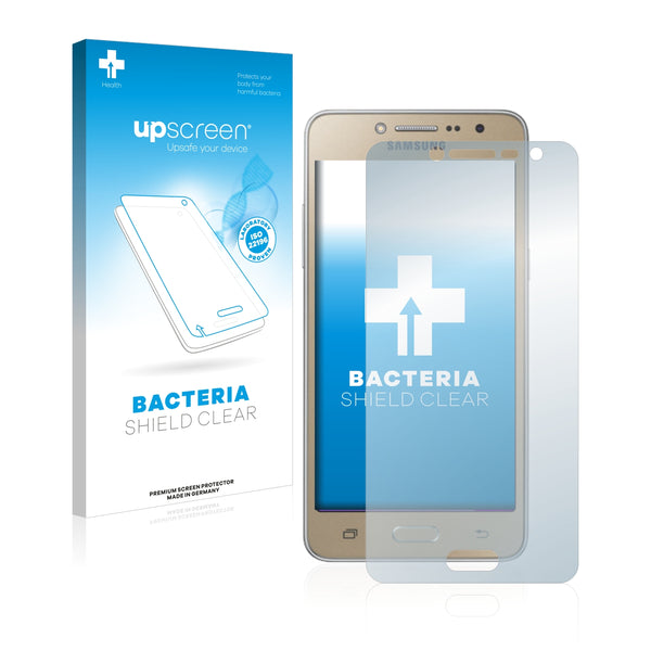 upscreen Bacteria Shield Clear Premium Antibacterial Screen Protector for Samsung Galaxy Grand Prime Plus