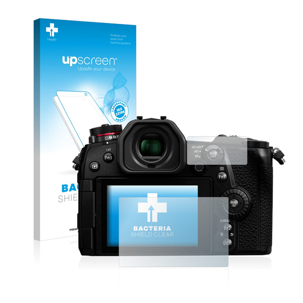 upscreen Bacteria Shield Clear Premium Antibacterial Screen Protector for Panasonic Lumix DC-G9