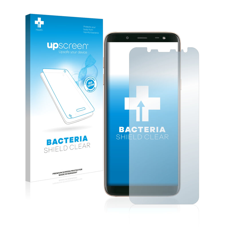 upscreen Bacteria Shield Clear Premium Antibacterial Screen Protector for Samsung Galaxy J6 2018