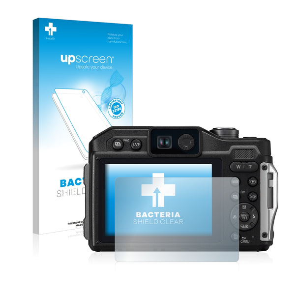 upscreen Bacteria Shield Clear Premium Antibacterial Screen Protector for Panasonic Lumix DC-FT7