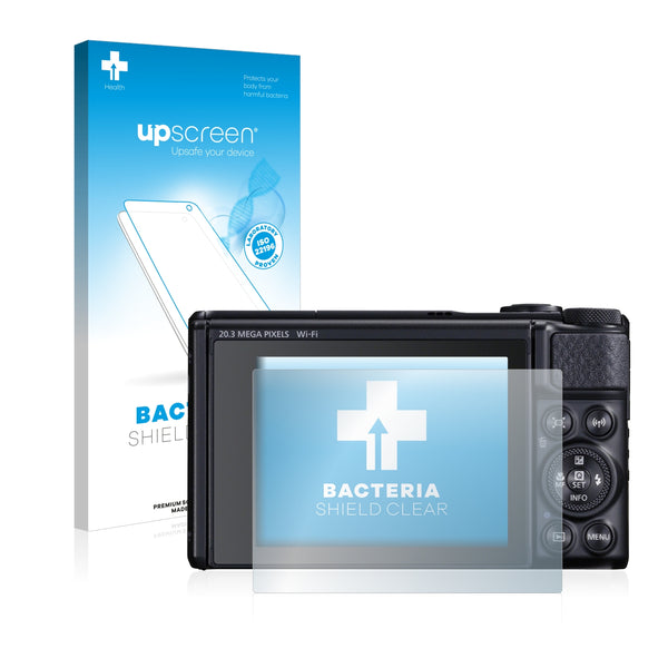 upscreen Bacteria Shield Clear Premium Antibacterial Screen Protector for Canon PowerShot SX740 HS