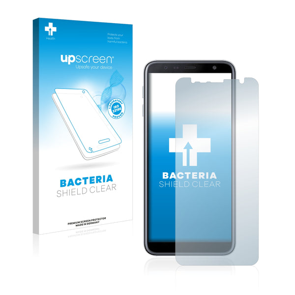 upscreen Bacteria Shield Clear Premium Antibacterial Screen Protector for Samsung Galaxy J6 Plus
