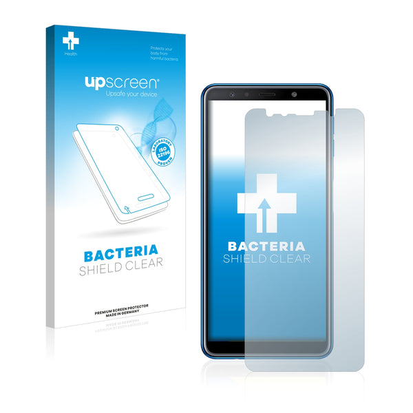 upscreen Bacteria Shield Clear Premium Antibacterial Screen Protector for Samsung Galaxy A7 2018