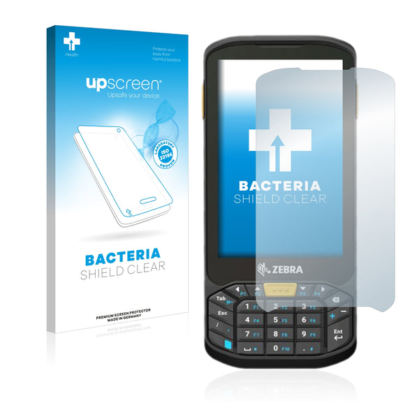 upscreen Bacteria Shield Clear Premium Antibacterial Screen Protector for Zebra TC20 Non-Touch