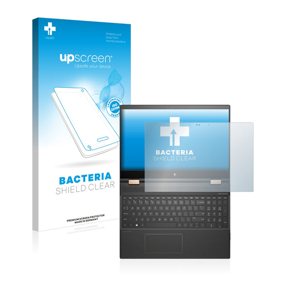 upscreen Bacteria Shield Clear Premium Antibacterial Screen Protector for HP Spectre x360 15-ch009ng
