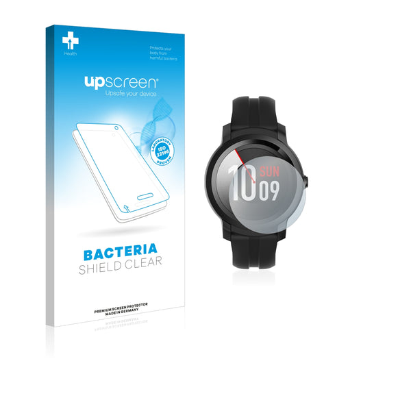 upscreen Bacteria Shield Clear Premium Antibacterial Screen Protector for Mobvoi Ticwatch E2