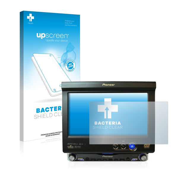 upscreen Bacteria Shield Clear Premium Antibacterial Screen Protector for Pioneer AVIC-X1