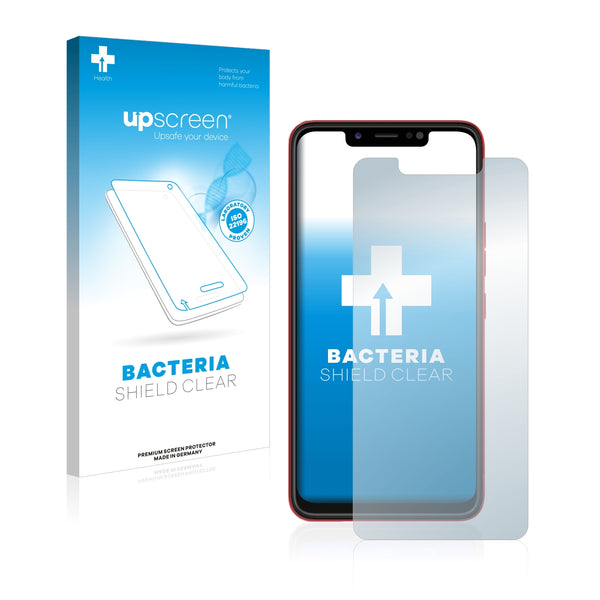 upscreen Bacteria Shield Clear Premium Antibacterial Screen Protector for Tecno Spark 3