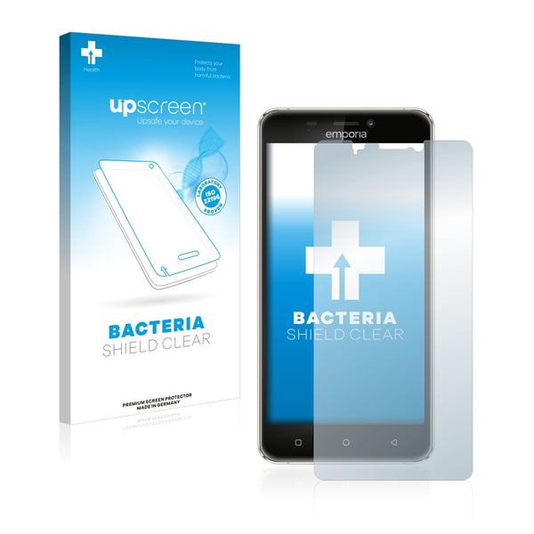 upscreen Bacteria Shield Clear Premium Antibacterial Screen Protector for Emporia Smart 2