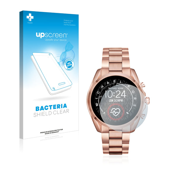 upscreen Bacteria Shield Clear Premium Antibacterial Screen Protector for Michael Kors Access Bradshaw 2