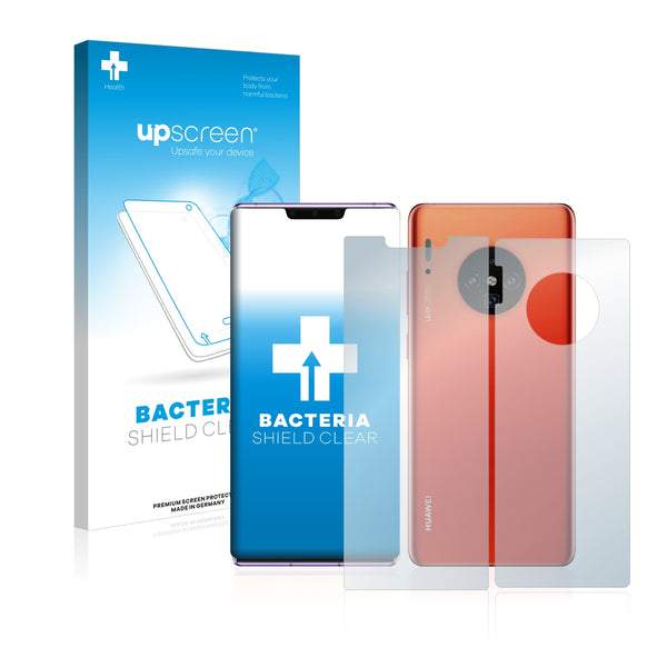 upscreen Bacteria Shield Clear Premium Antibacterial Screen Protector for Huawei Mate 30 Pro (Front + Back)