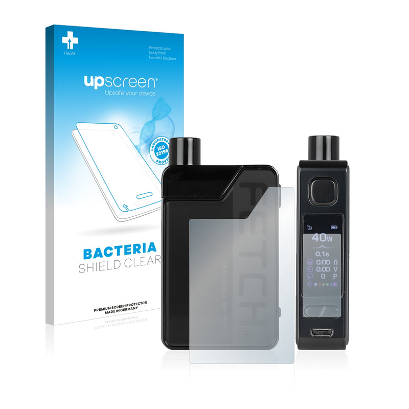 upscreen Bacteria Shield Clear Premium Antibacterial Screen Protector for Smok Fetch Mini (right-hander)