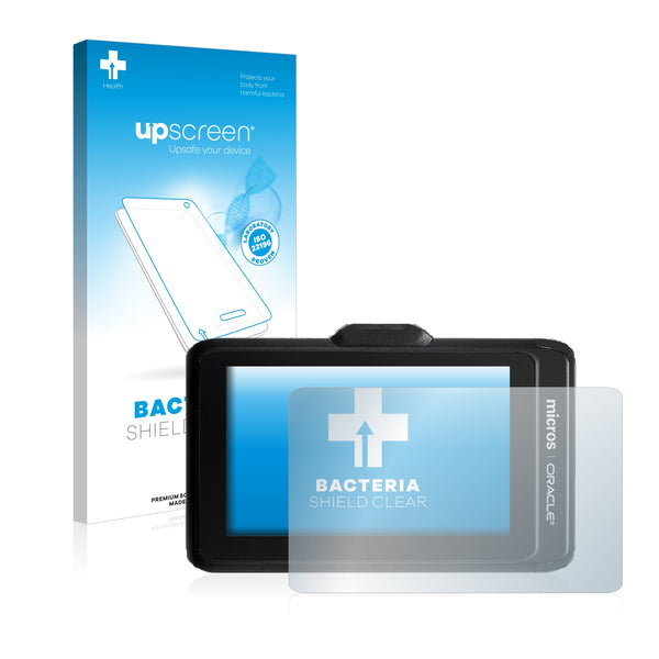 upscreen Bacteria Shield Clear Premium Antibacterial Screen Protector for Oracle Micros Tablet 720