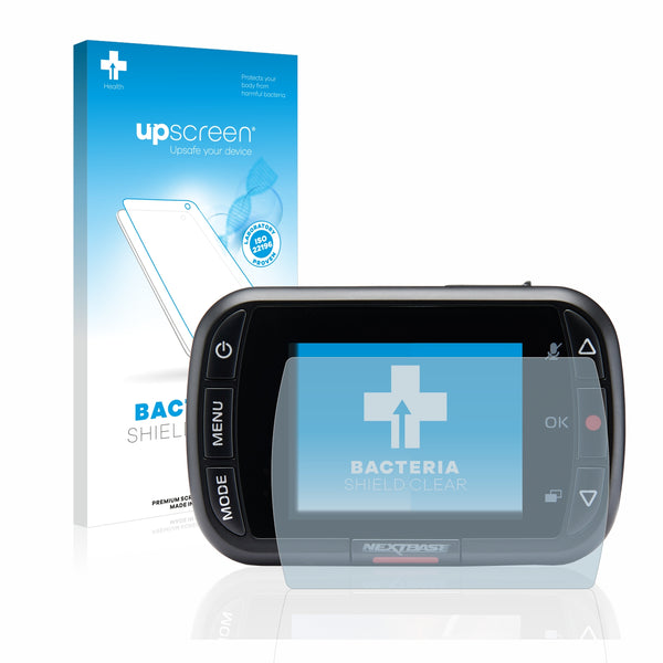 upscreen Bacteria Shield Clear Premium Antibacterial Screen Protector for Nextbase 122