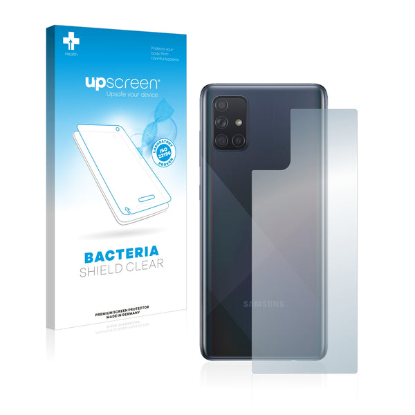 upscreen Bacteria Shield Clear Premium Antibacterial Screen Protector for Samsung Galaxy A71 (Back)