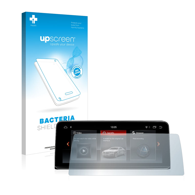 upscreen Bacteria Shield Clear Premium Antibacterial Screen Protector for BMW X3 10.25