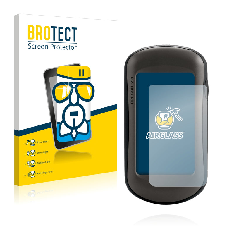 BROTECT AirGlass Glass Screen Protector for Garmin Oregon 550