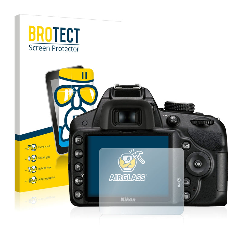 BROTECT AirGlass Glass Screen Protector for Nikon D3200