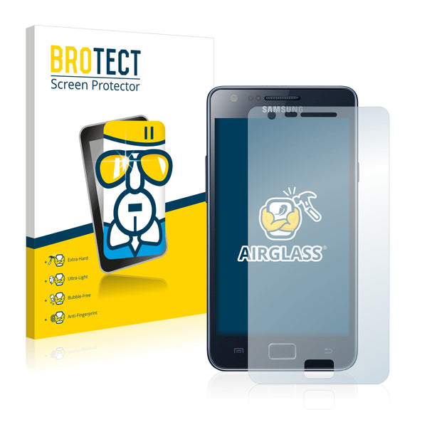 BROTECT AirGlass Glass Screen Protector for Samsung Galaxy S2 Plus I9105