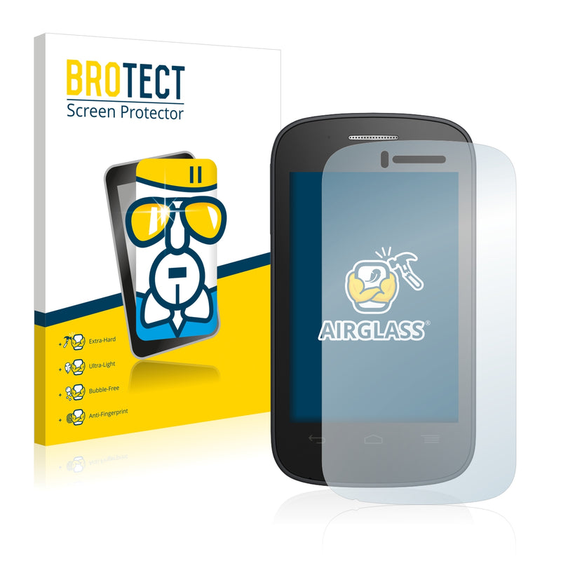 BROTECT AirGlass Glass Screen Protector for Alcatel One Touch Pop C1