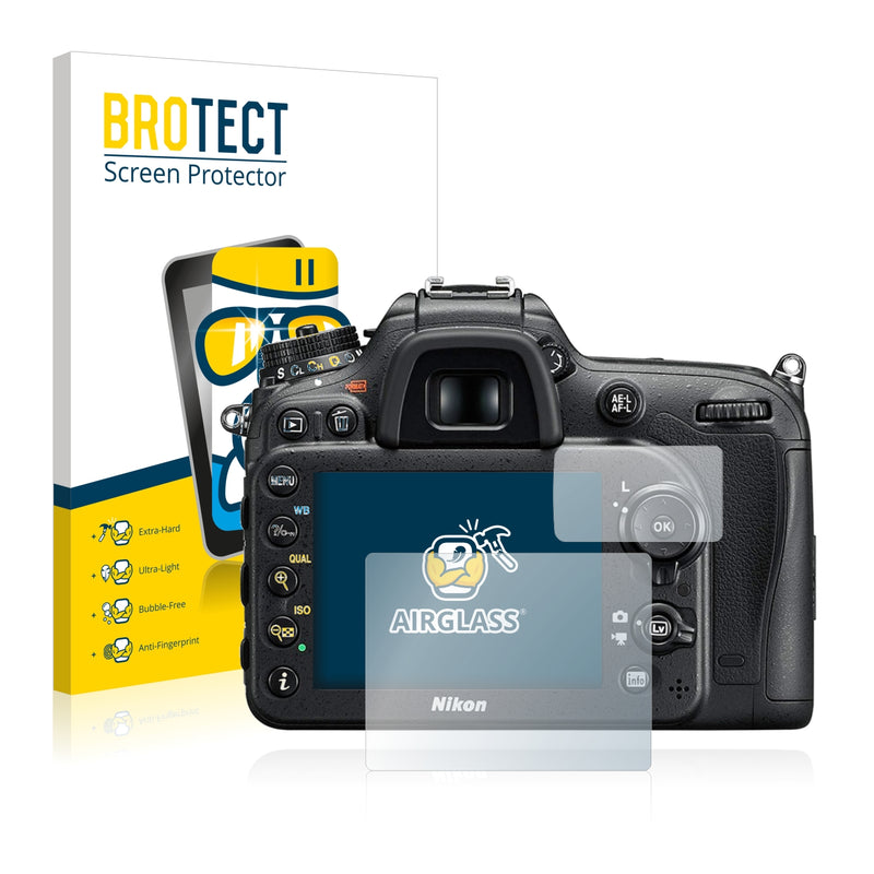 BROTECT AirGlass Glass Screen Protector for Nikon D7200