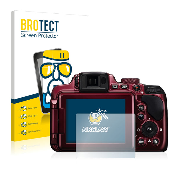 BROTECT AirGlass Glass Screen Protector for Nikon Coolpix P610