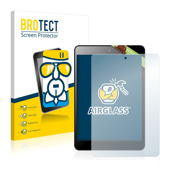 BROTECT AirGlass Glass Screen Protector for Leotec L-Pad Eklipse Negro/Plata LETAB78503S