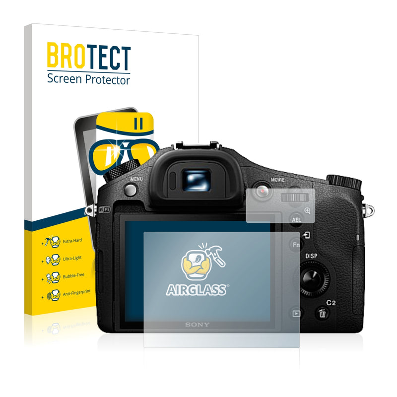 BROTECT AirGlass Glass Screen Protector for Sony Cyber-Shot DSC-RX10 II