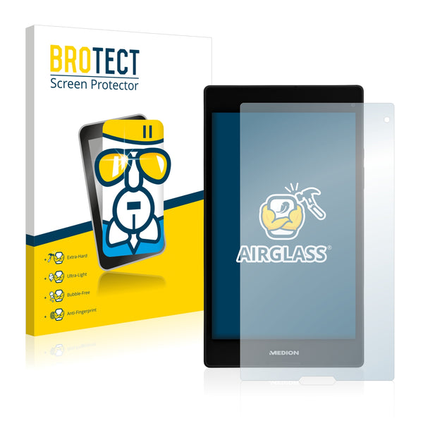 BROTECT AirGlass Glass Screen Protector for Medion Lifetab P8311 (MD 99443)