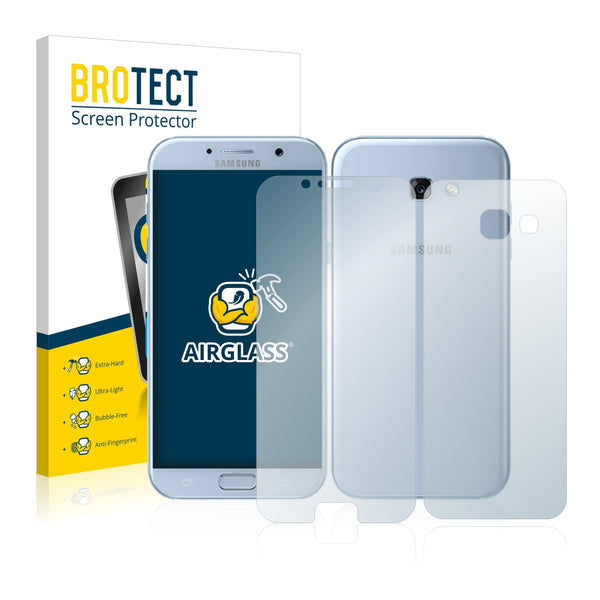 BROTECT AirGlass Glass Screen Protector for Samsung Galaxy A5 2017 (Front + Back)
