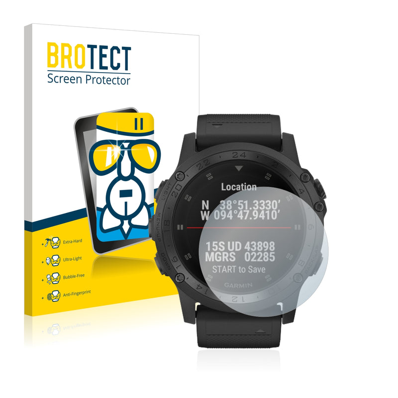 BROTECT AirGlass Glass Screen Protector for Garmin Tactix Charlie