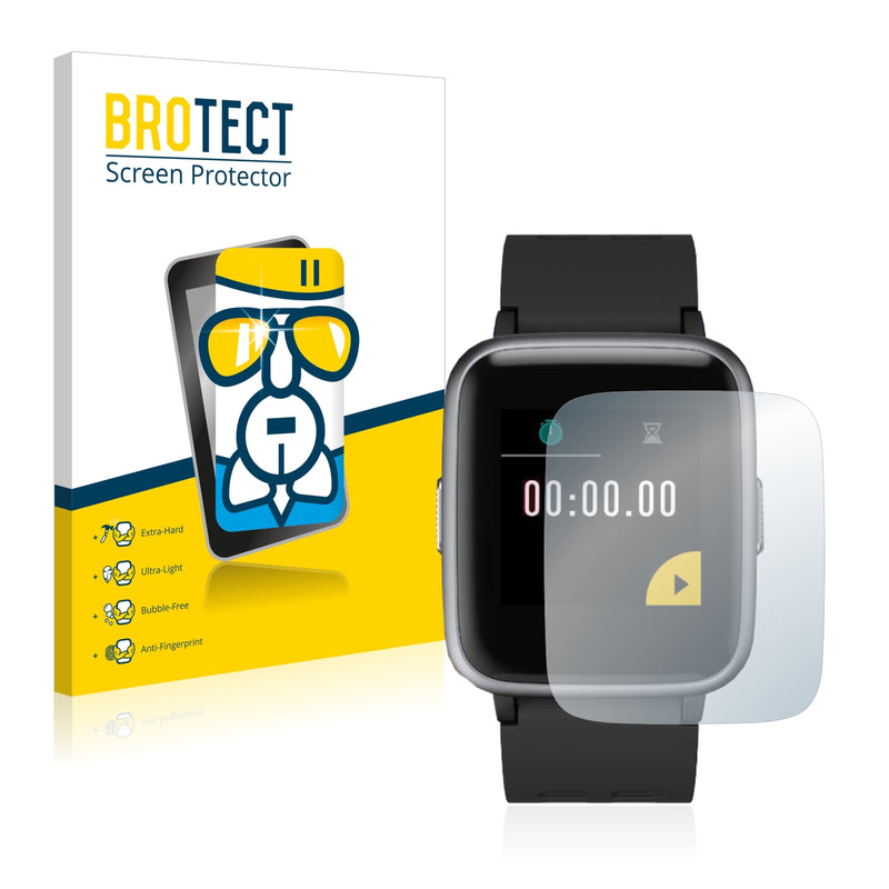 BROTECT AirGlass Glass Screen Protector for Letsfit Fitness Tracker 1.3