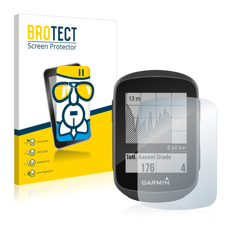 BROTECT AirGlass Glass Screen Protector for Garmin Edge 130 Plus